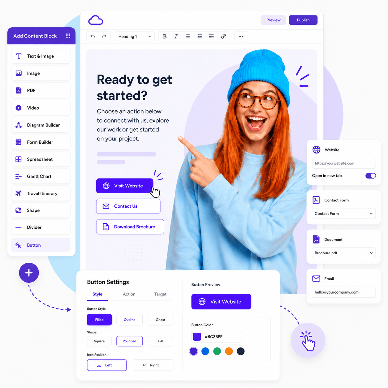 QuoteCloud - Sales Quote, Sales Proposal and Contracts Software - 18 Powerful Content Blocks for Interactive Business Documents | QuoteCloud - illustration c0c95126-ccc7-4db3-b823-0b9c57a9e690